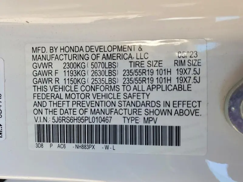 2023 HONDA CR-V SPORT TOURING  