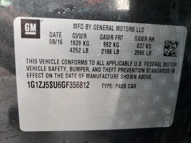 2016 CHEVROLET MALIBU HYBRID  