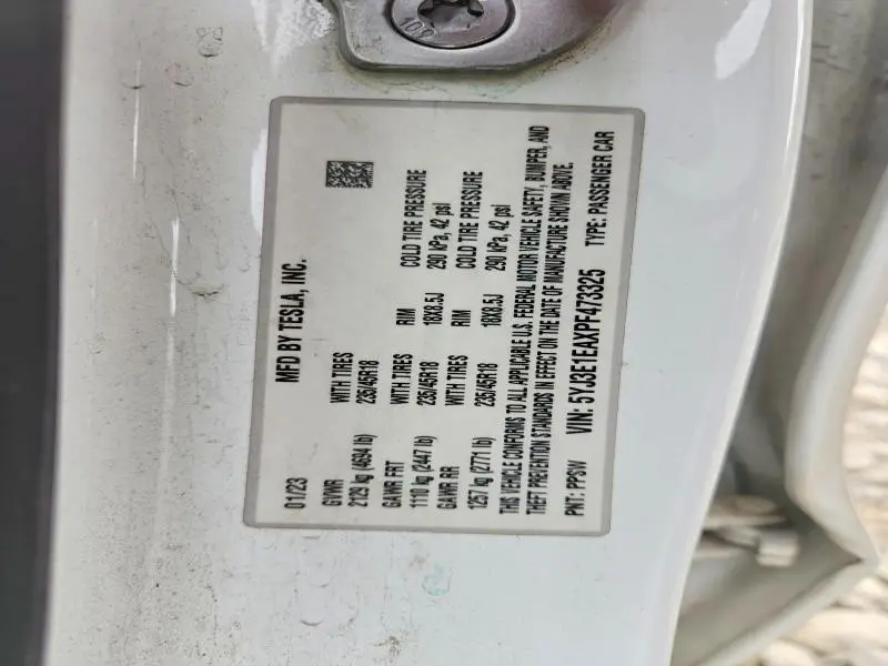 2023 TESLA MODEL 3   