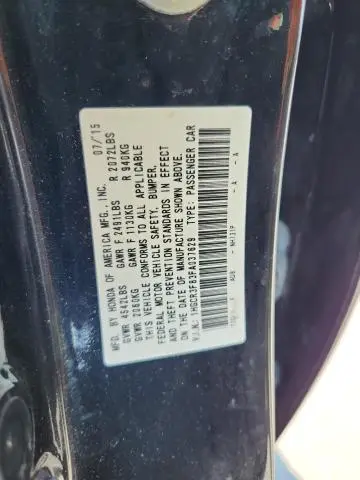 2015 HONDA ACCORD EXL  