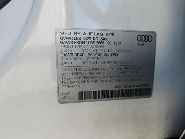 2017 AUDI Q5 PREMIUM PLUS  