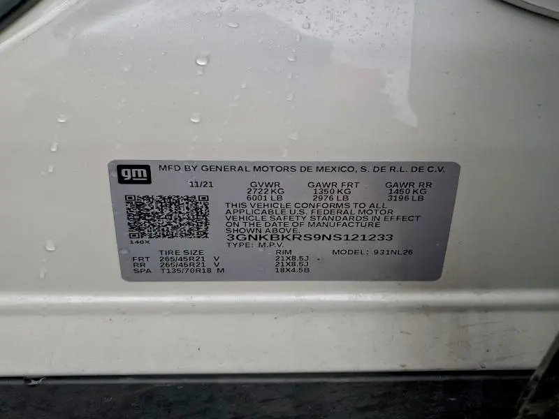 2022 CHEVROLET BLAZER RS  