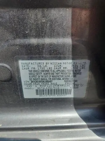 2019 NISSAN VERSA S  