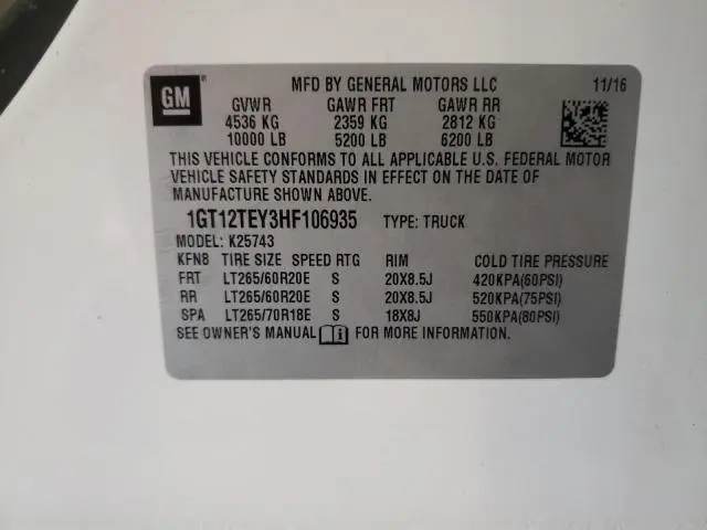 2017 GMC SIERRA K2500 SLT  