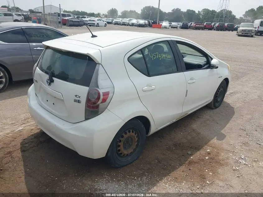 2012 TOYOTA PRIUS C ONE