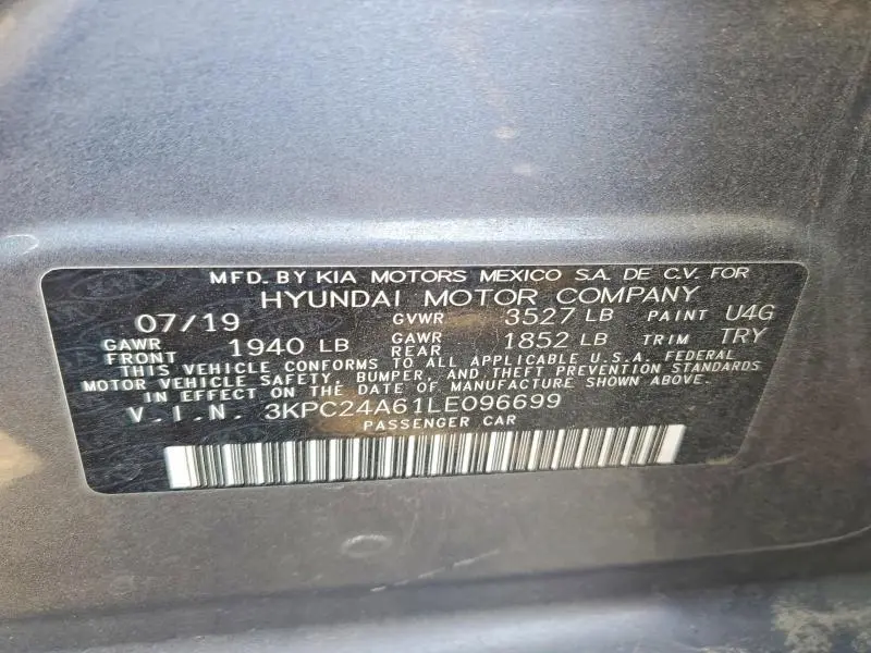 2020 HYUNDAI ACCENT SE  