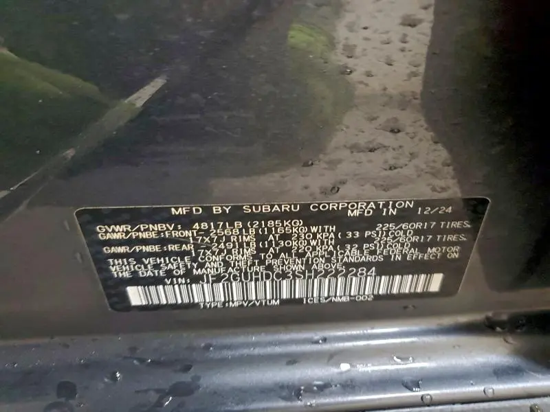 2025 SUBARU CROSSTREK PREMIUM  
