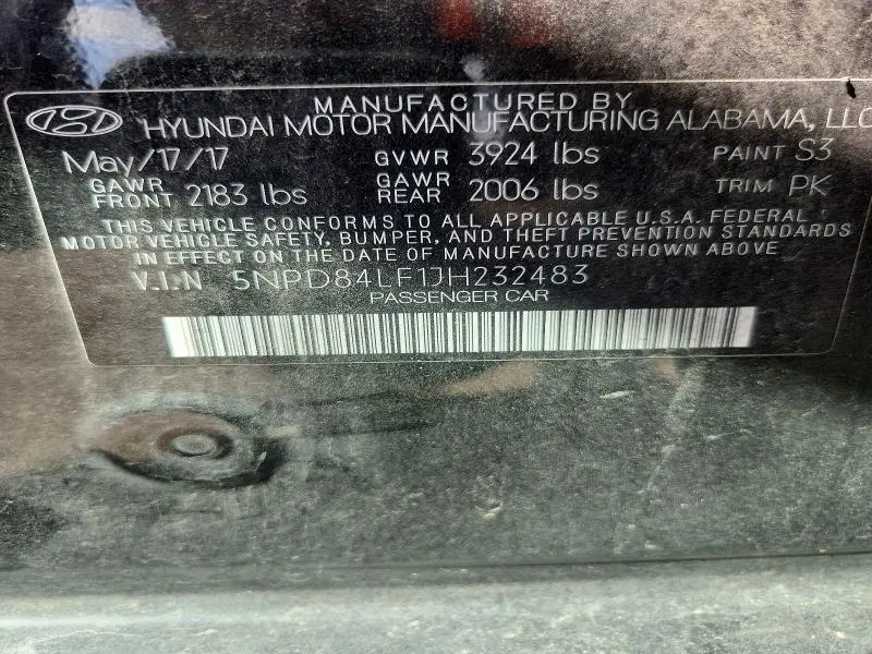 2018 HYUNDAI ELANTRA VALUE EDITION  