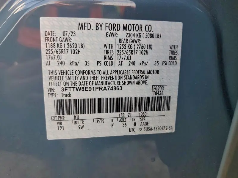 2023 FORD MAVERICK XL  