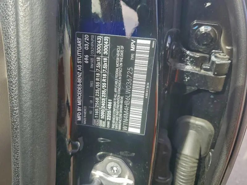 2020 MERCEDES-BENZ GLB 250 4MATIC  