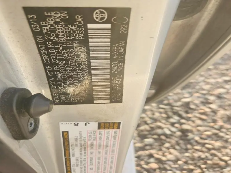 2013 TOYOTA PRIUS TWO  