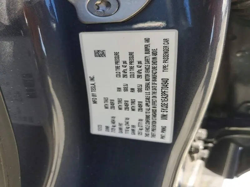 2023 TESLA MODEL 3   