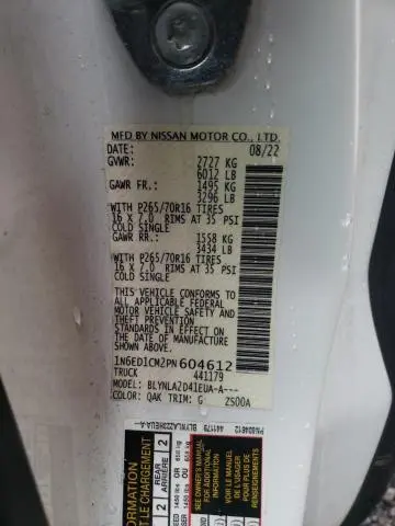 2023 NISSAN FRONTIER S  