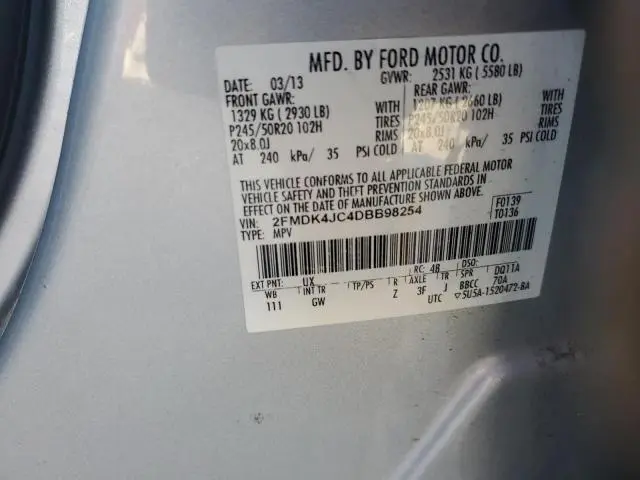 2013 FORD EDGE SEL  