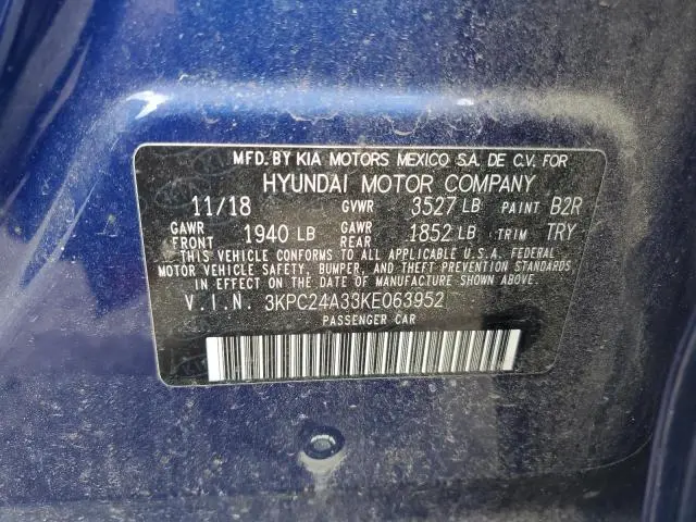 2019 HYUNDAI ACCENT SE  