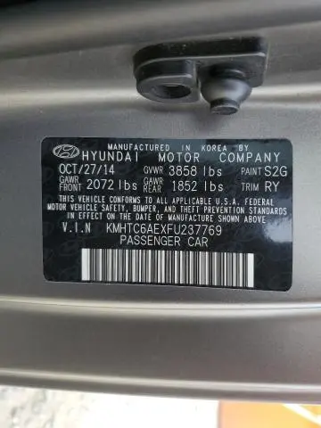 2015 HYUNDAI VELOSTER TURBO  