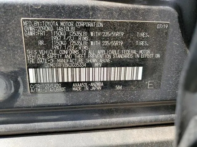 2019 TOYOTA RAV4 XLE PREMIUM  