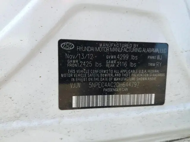 2013 HYUNDAI SONATA SE  