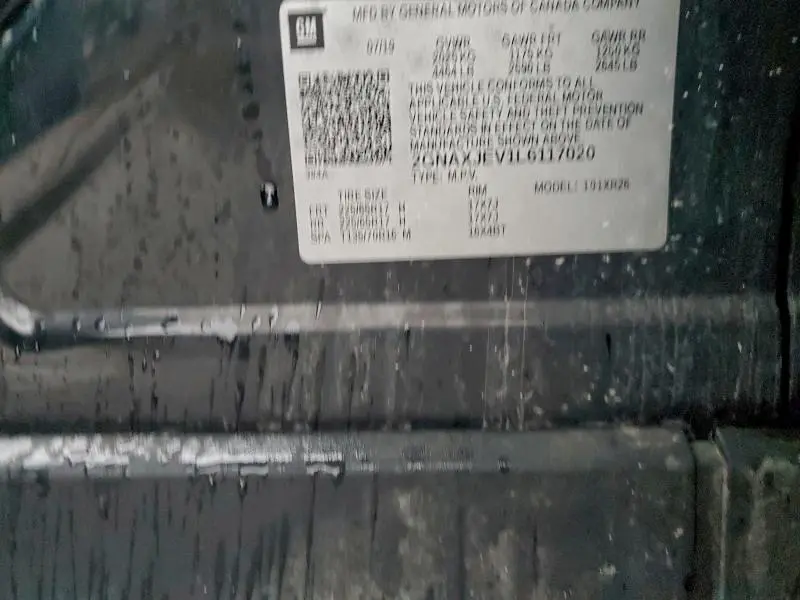 2020 CHEVROLET EQUINOX LT  