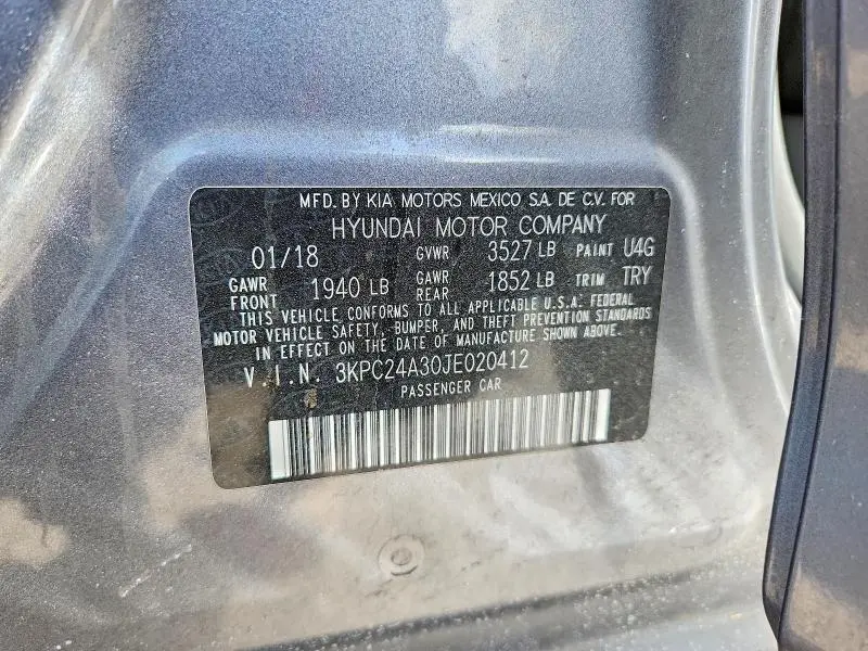 2018 HYUNDAI ACCENT SEL  