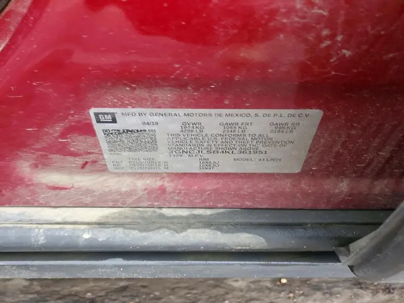 2019 CHEVROLET TRAX 1LT  