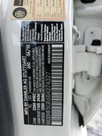 2011 MERCEDES-BENZ E 350  