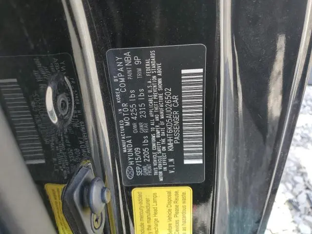 2010 HYUNDAI GENESIS COUPE 2.0T  