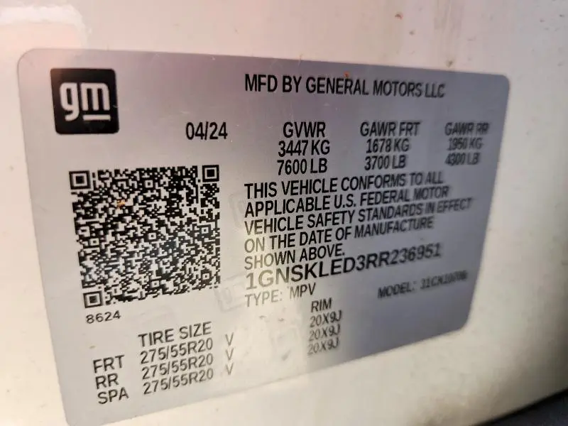 2024 CHEVROLET TAHOE K1500  