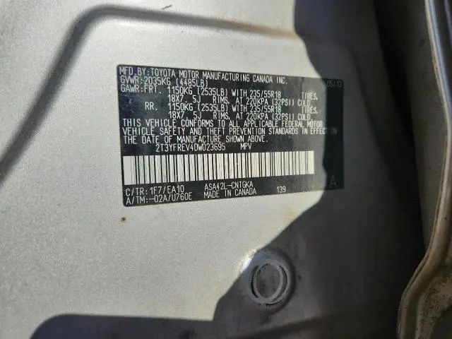 2013 TOYOTA RAV4 LIMITED  