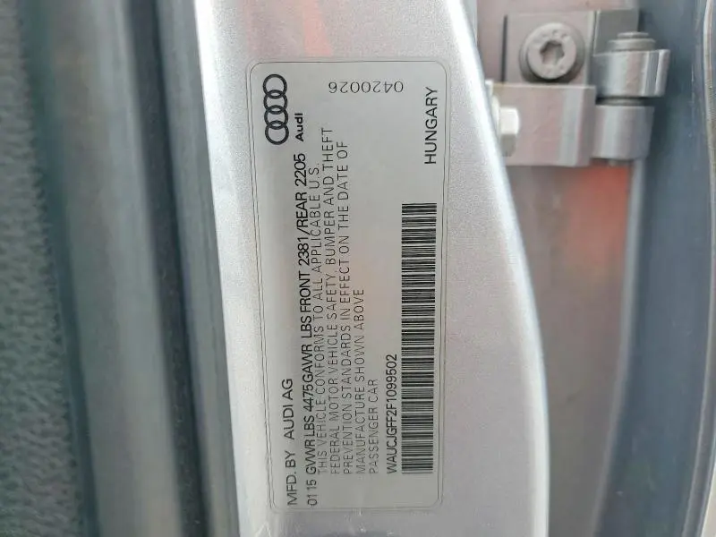 2015 AUDI A3 PREMIUM PLUS  