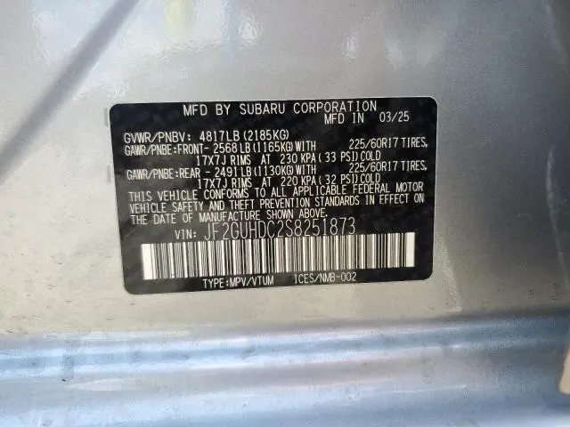 2025 SUBARU CROSSTREK PREMIUM  