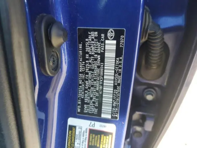 2015 TOYOTA CAMRY LE  