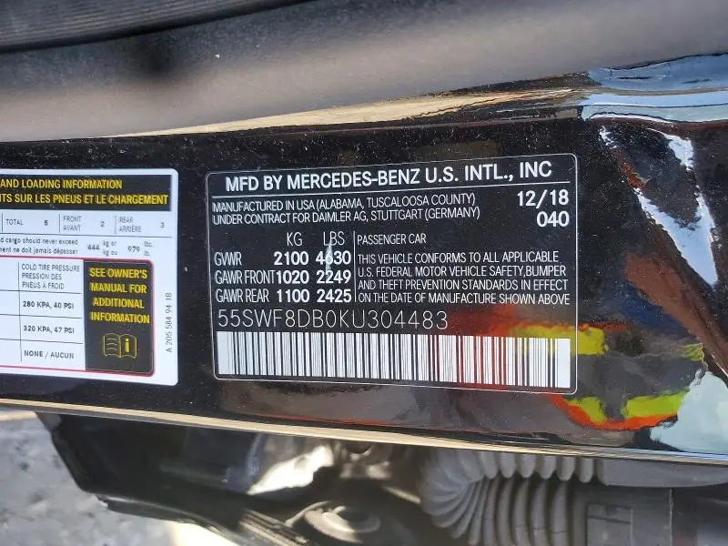 2019 MERCEDES-BENZ C 300  