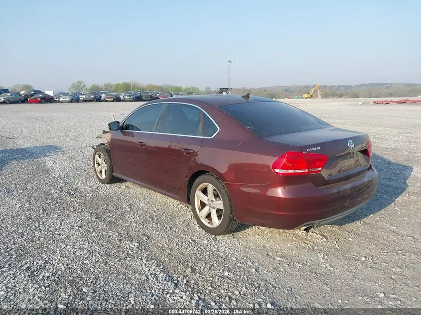 2013 VOLKSWAGEN PASSAT 2.5L SE