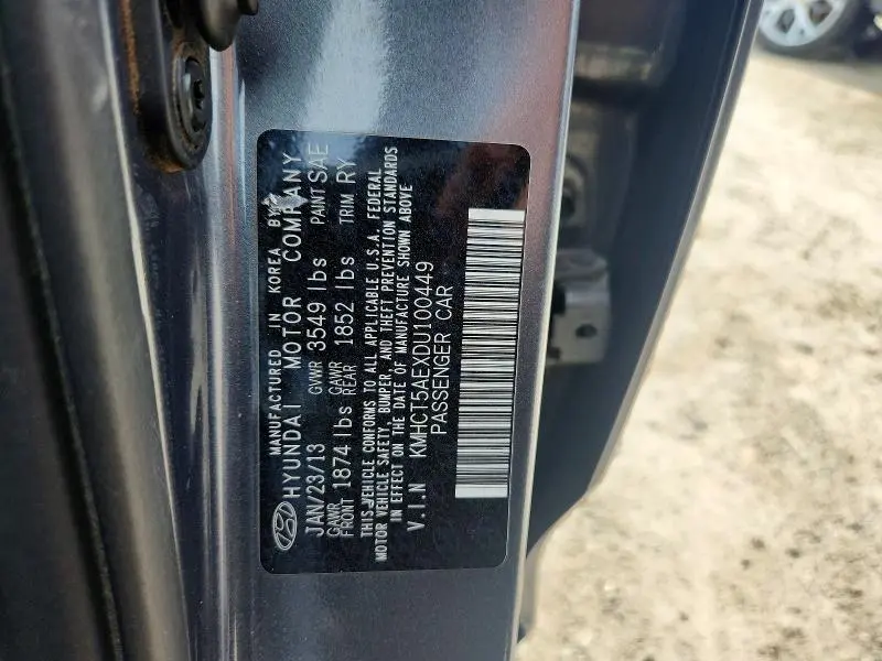 2013 HYUNDAI ACCENT   