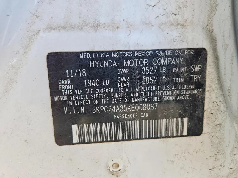 2019 HYUNDAI ACCENT SE  