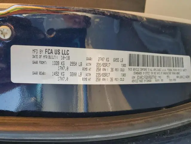 2019 CHRYSLER PACIFICA TOURING PLUS  