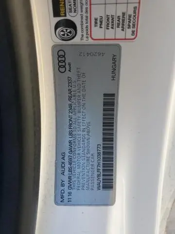 2017 AUDI A3 PREMIUM PLUS  