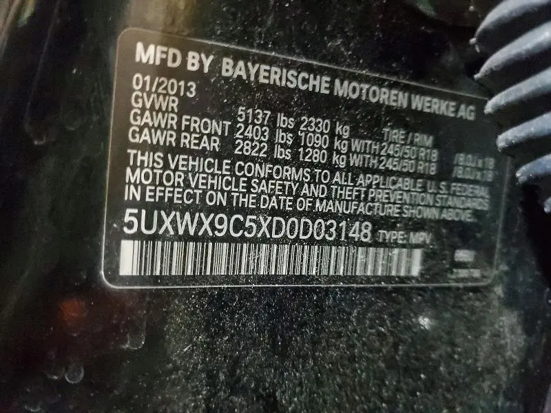 2013 BMW X3 XDRIVE28I  