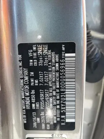 2013 HYUNDAI SANTA FE SPORT   