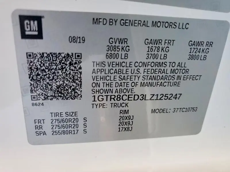 2020 GMC SIERRA C1500 ELEVATION  