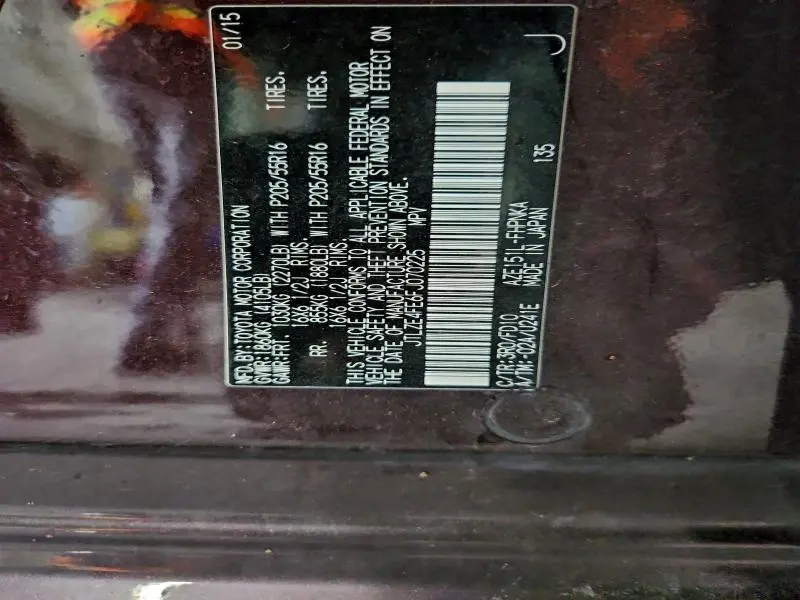 2015 TOYOTA SCION XB   