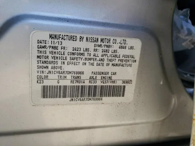 2013 INFINITI G37   