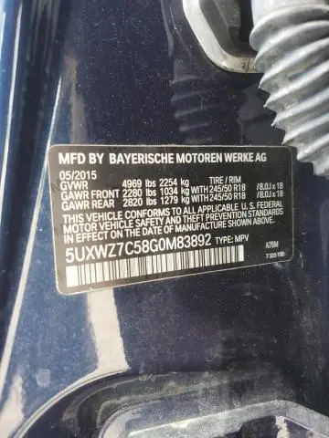 2016 BMW X3 SDRIVE28I  