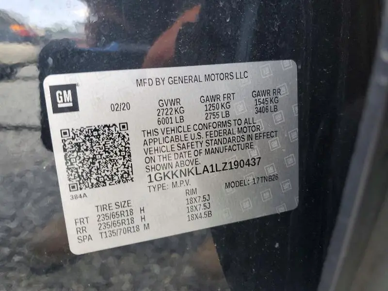 2020 GMC ACADIA SLE  