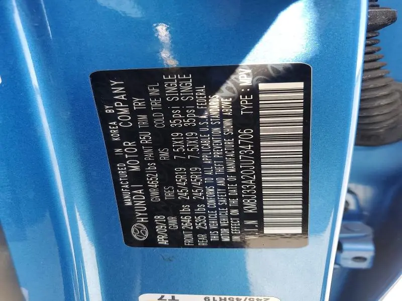 2018 HYUNDAI TUCSON LIMITED  