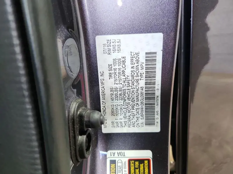 2016 HONDA CR-V LX  