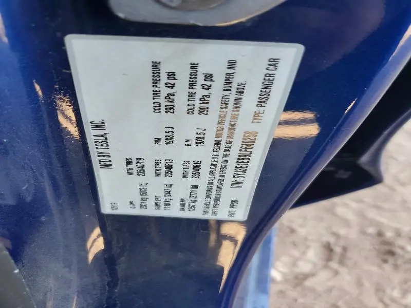 2020 TESLA MODEL 3   