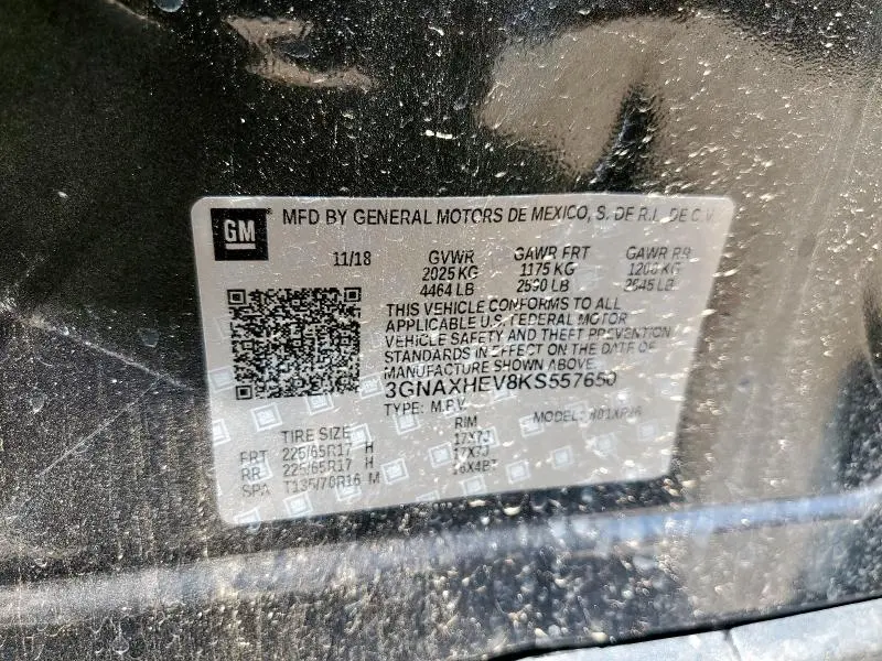 2019 CHEVROLET EQUINOX LS  