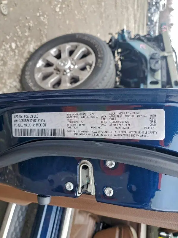 2022 RAM 2500 LARAMIE  